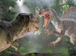 Spinosaurus luchando